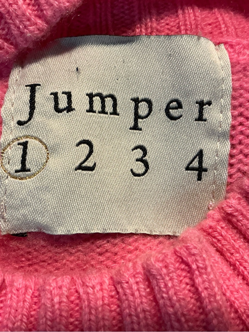 Jumper 1234 Pink&Red Colorblock Cashmere Mock Neck Sweater - Picture 8 of 10